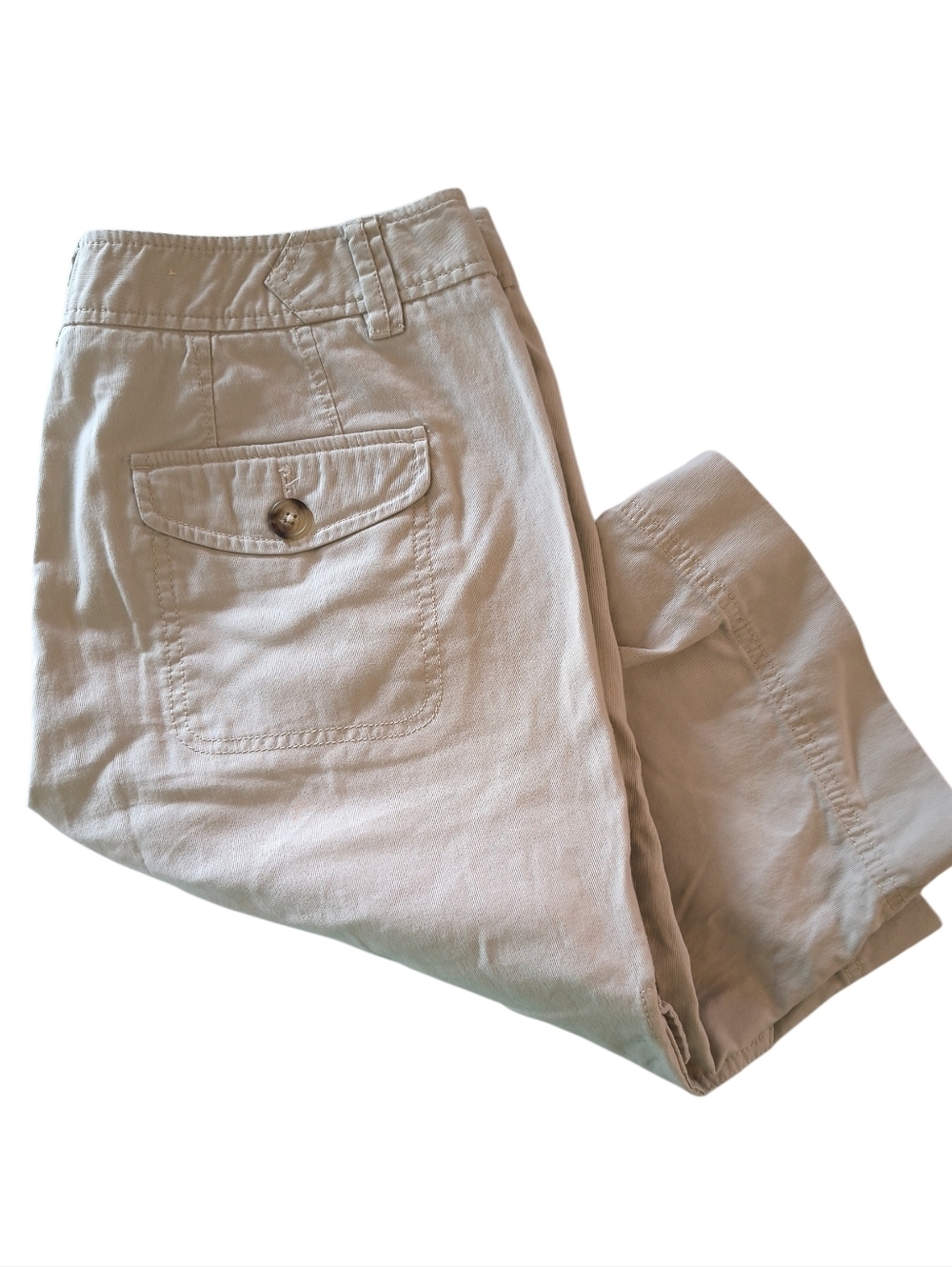 Eddie Bauer Vashon Fit 100% Cotton Beige Bermuda Shorts Size 8